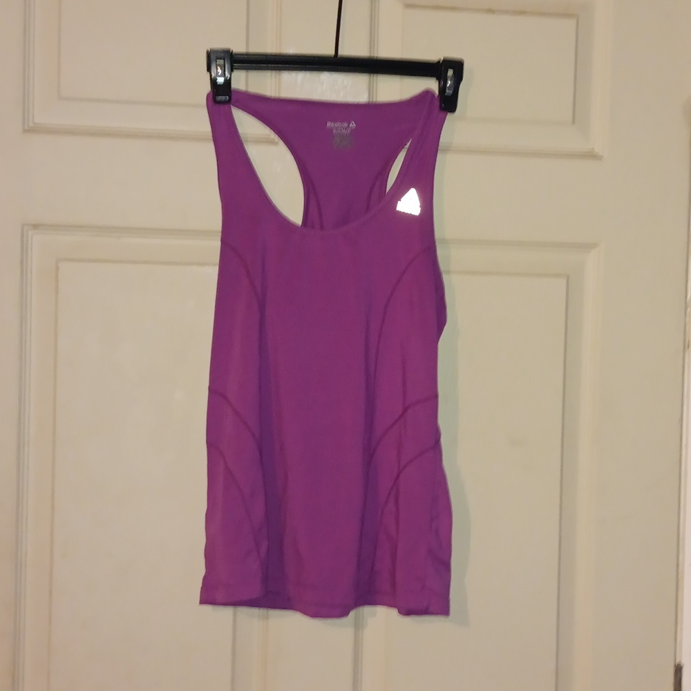 Reebok Wms SZ S Purple Racerback Sports  Top